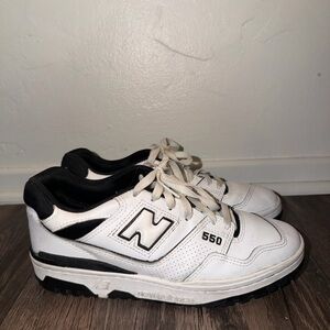 New Balance 550 White Black Sneakers
